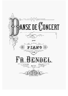 Trois Morceaux, Op.121: No.2 Danse de Concert by Franz Bendel
