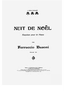 Nuit de Noël, BV 251: Para Piano by Ferruccio Busoni
