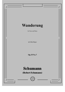 No.7 Wanderung (Wandering): B flat Maior by Robert Schumann
