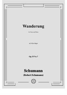 No.7 Wanderung (Wandering): D flat Major by Robert Schumann