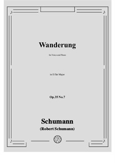 No.7 Wanderung (Wandering): E flat maior by Robert Schumann