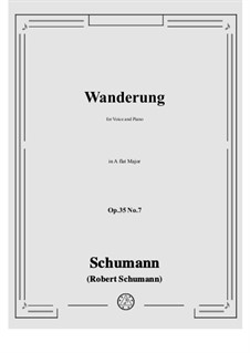 No.7 Wanderung (Wandering): A flat Major by Robert Schumann