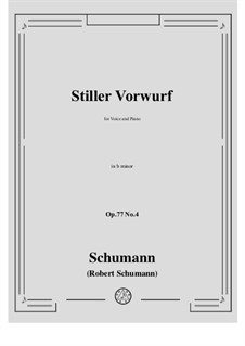 No.4 Stiller Vorwurf: B minor by Robert Schumann
