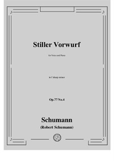 No.4 Stiller Vorwurf: F sharp minor by Robert Schumann