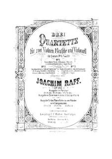 String Quartet No.7 in D Major 'The Maid of the Mill', Op.192 No.2: Partes by Joseph Joachim Raff