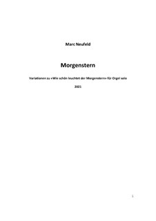 Morgenstern - Variationen (für Orgel solo): Morgenstern - Variationen (für Orgel solo) by Marc Neufeld