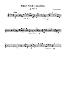 Suite No.2, Op.8: No.2 Habanera by Franco Martínez Secco