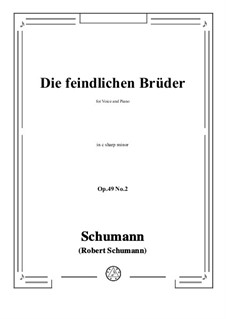 No.2 Hostile Brothers: C sharp minor by Robert Schumann