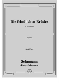 No.2 Hostile Brothers: G minor by Robert Schumann