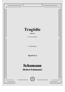 No.3 Tragodie: Part I in A flat Major by Robert Schumann