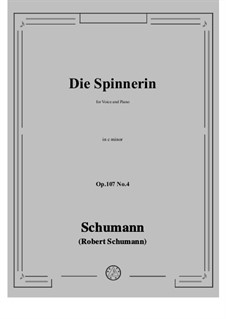 No.4 Die Spinnerin: C minor by Robert Schumann