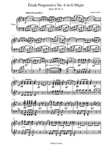 Thirty Progressives Studies, Op.46: Estudo No.6 by Stephen Heller