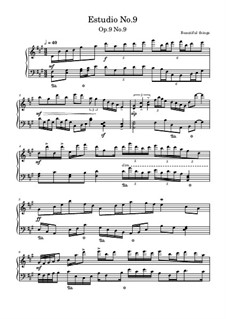Estudio No.9, Op.9 No.9: Estudio No.9 by Beautiful things Martínez
