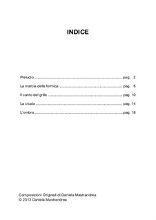 Piccola Suite: Para Piano by Daniela Mastrandrea