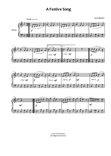 A Festive Song: A Festive Song by Tom Reiner