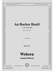 No.3 An Baches Ranft: C maior by Anton Webern