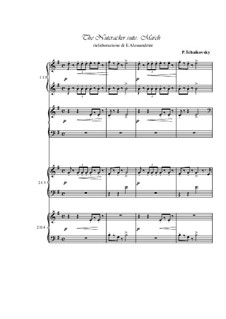 No.2 March: dois pianos de quatro mãos by Pyotr Tchaikovsky