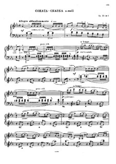 Two Sonatas for Piano, Op.25: No.1 Sonata-Fairy Tale by Nikolai Medtner