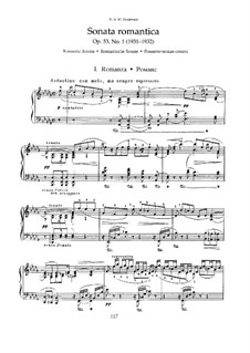 Two Sonatas for Piano, Op.53: No.1 Romantic Sonata by Nikolai Medtner