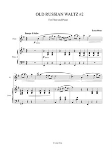 Old Russian Waltz No.2: para flauta e piano by Lena Orsa