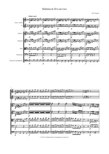 Sinfonia in G a sei voci: Sinfonia in G a sei voci by Giovanni Battista Pergolesi