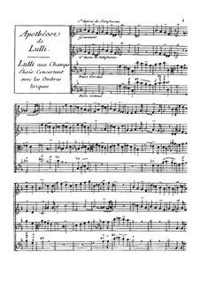 Apotheose de Lulli: Apotheose de Lulli by François Couperin
