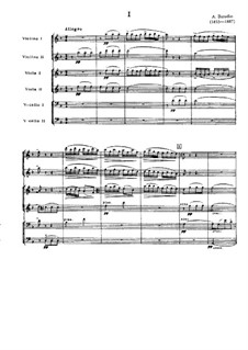 String Sextet in D Minor: partitura completa by Alexander Borodin