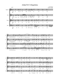 Alida No.11b for Choir 'Ségrétiste', MVWV 1440: Alida No.11b for Choir 'Ségrétiste' by Maurice Verheul