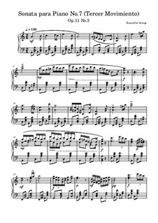 Sonata para Piano No.7, Op.11 No.5: Tercer Movimiento by Beautiful things Martínez