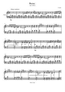 Lyric Pieces, Op.12: Valsa No.2 by Edvard Grieg