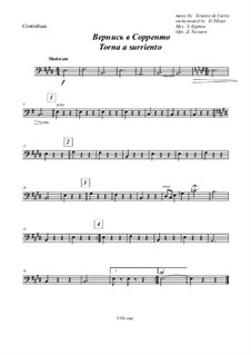 Torna a Surriento: For symphonic orchestra – parts by Ernesto de Curtis
