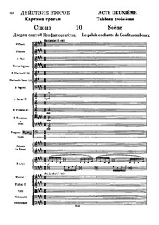 No.10 Scène (Le palais enchanté de Confiturenburg): partitura completa by Pyotr Tchaikovsky