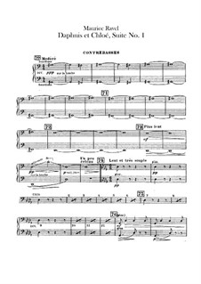 Daphnis et Chloé. Suite No.1, M.57a: Parte contrabaixo by Maurice Ravel