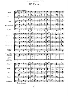 Movement IV: partitura completa by Pyotr Tchaikovsky