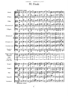 Movement IV: partitura completa by Pyotr Tchaikovsky