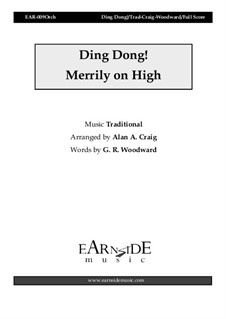 Ding Dong! Merrily on High: para orquestra sinfonica, EAR009Orch by folklore