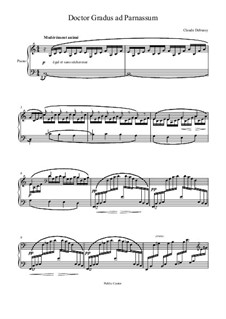 No.1 Doctor Gradus ad Parnassum: Para Piano by Claude Debussy