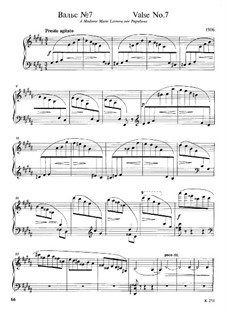 Waltz No.7 (Valse Impromptu) in G Sharp Minor: Para Piano by Mily Balakirev