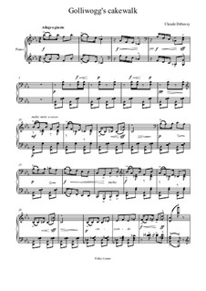 No.6 Golliwogg's Cakewalk: Para Piano by Claude Debussy