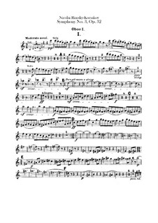 Symphony No.3 in C Major, Op.32: parte de oboes by Nikolai Rimsky-Korsakov