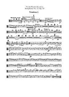 Symphony No.3 in C Major, Op.32: parte de trombones e tubas by Nikolai Rimsky-Korsakov