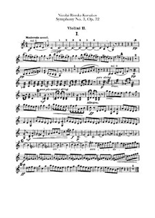 Symphony No.3 in C Major, Op.32: violino parte II by Nikolai Rimsky-Korsakov