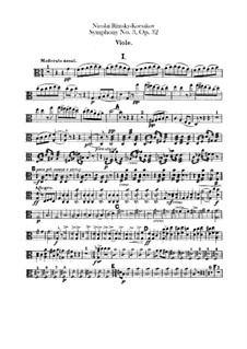Symphony No.3 in C Major, Op.32: parte viola by Nikolai Rimsky-Korsakov