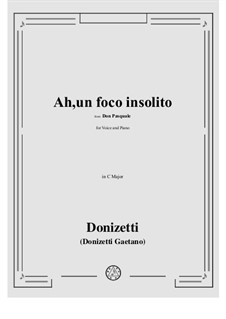 Don Pasquale: Ah, un foco insolito by Gaetano Donizetti