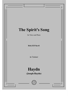 The Spirit's Song (Hark! What I tell to Thee!), Hob.XXVIa:41: The Spirit's Song (Hark! What I tell to Thee!) by Joseph Haydn