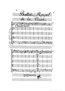 Ballet de la nuit: Ballet de la nuit by Jean de Cambefort