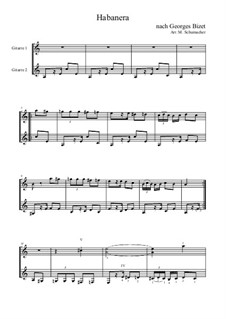 Habanera: para duas guitarras by Georges Bizet