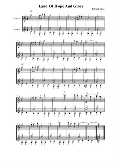 Pomp and Circumstance: para duas guitarras by Edward Elgar