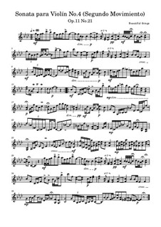 Sonata para Violín No.4, Op.11 No.21: Segundo Movimiento by Beautiful things Martínez