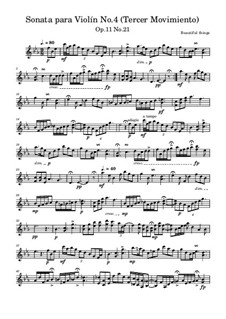 Sonata para Violín No.4, Op.11 No.21: Tercer Movimiento by Beautiful things Martínez
